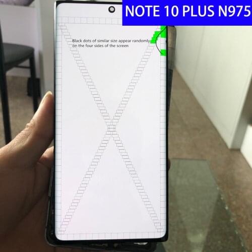 6.8"With a Spots For Samsung Galaxy Note 10 plus N975 N975F N975U N975W LCD Display with frame Touch Screen Digitizer Assembly