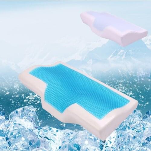 Orthopedic Memory Foam Gel Pillow Butterfly Shape Anti-Snore Sleep Pillow Health Care Comfortable Neck Pillow Home Bedding