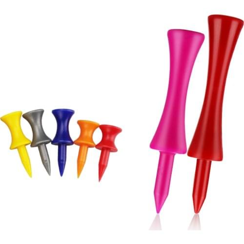 Plastic 50pcs/bag Step Down Golf Tees new multicolor Golf Tee Colorful Best for all Over Sized for golfer gift 6 sizes