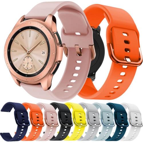 Silicone Watch Band strap for Samsung Galaxy Watch 42mm Sport Smart Wristbands Watchstrap For Garmin Vivoactive 3 3 Music