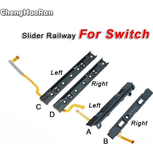 ChengHaoRan L R LR Slide Left Right Sliders Railway Replacement for Nintend Switch Console Rail for NS Joy-con Controller