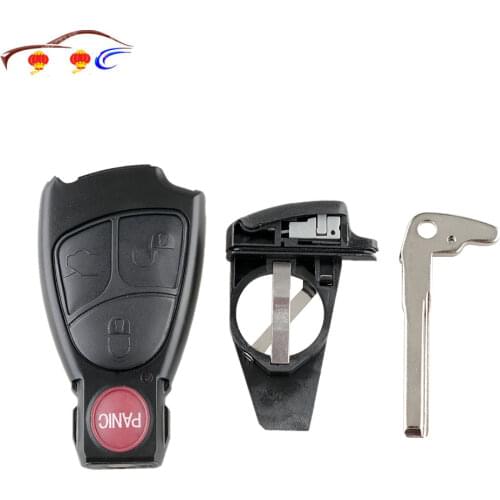 2021 New Replacement Car Key Shell Case 3 Buttons Remote Keyless Smart Key Fob Case Shell ForMercedes Benz