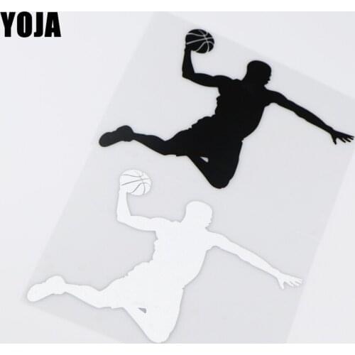 YOJA 15.2X11CM Basketball Player Vinyl Decal Car Sticker Personality Cartoon Style ZT2-0133