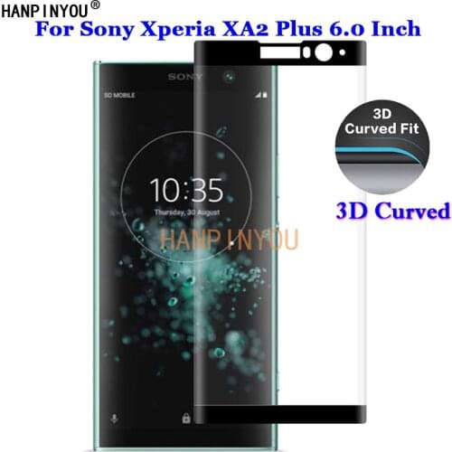 For Sony Xperia XA2 Plus H3413 H4413 H4493 6.0" 3D Full Coverage Curved Tempered Glass 9H Premium Screen Protector Film