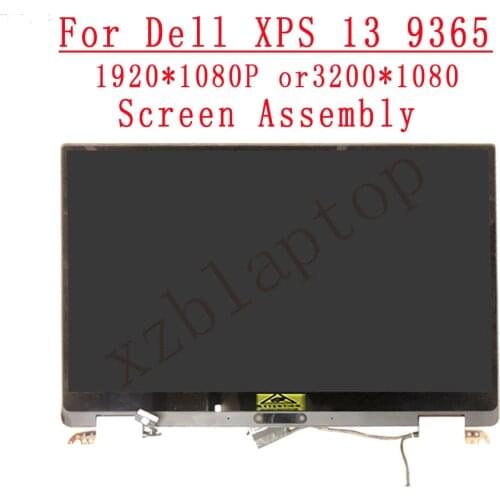 13.3 Inch LCD Touch Screen FHD 1920*1080 LQ133M1JX26 or QHD 3200*1800 LQ133Z1JX24 For Dell XPS 13 9365 Screen Assembly