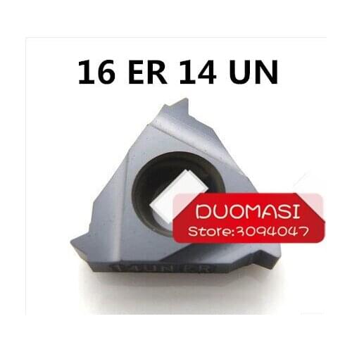 16 ER 14 UN carbide inserts, CVD coating, general type for for cutting steel,stainless steel and cast iron, one box 10pcs