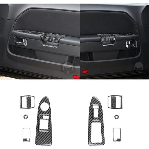 16pcsforDodge challenger 2008-2014 Window Lifter Switch Buttons Decor Frame Cover Interior Door Handle Bowl Trim Car Accessories