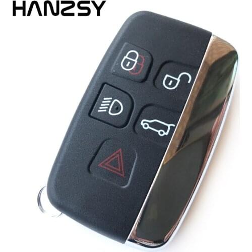 5 Buttons For Land Rover Ranger Rover Key Case Evoque Discovery 4 Freelander Evoque 2010-15 Fob Replacement Car Key Case shell