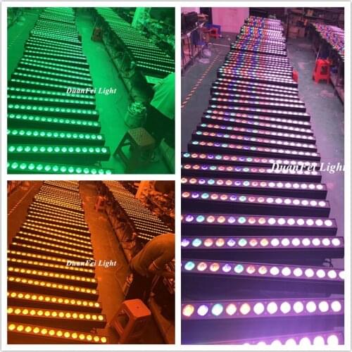 8pieces Projector led landscape bar washer pixel dot wash wall led bar rgbwa 5in1 18x12w