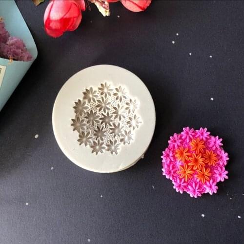 Aouke Small flower cluster silicone mold fondant cake mold chocolate fudge mold baking utensils K009