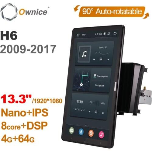 13.3 Inch 1920*1080 Ownice Android 10.0 for Great Wall HAVAL H6 2009 - 2017 Car Radio Auto Multimedia Video Audio Auto Rotatable