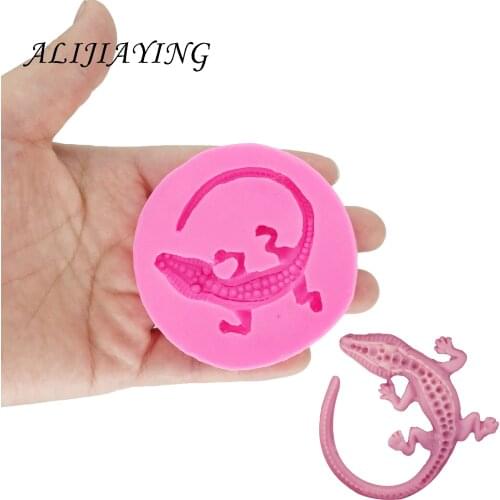 DIY lizard cake molds snake Silicone Molds Gumpaste Fondant Cake Decorating Tools chocolate dessert decorators moulds DY0044