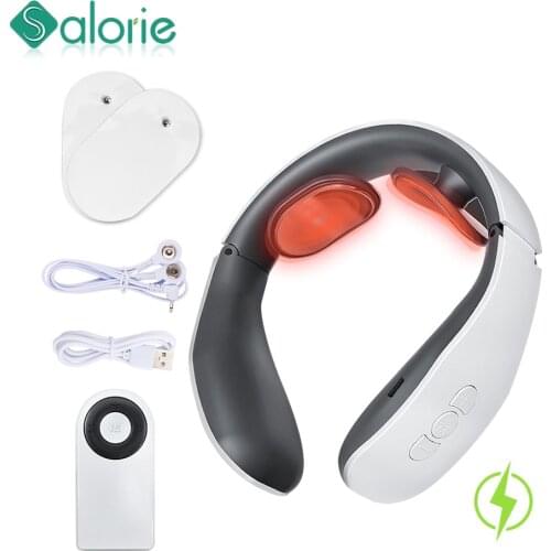 Electric Massager Neck Massager Heating For Neck Relief Pain Tool Promote Blood Circulation Muscle Stimulator Relaxation Machine