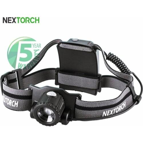 NEXTORCH 600 Lumens Head Torch Focus Adjustable Head Lamp with AA Battery