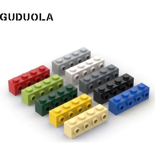 Guduola Brick 1 x 4 with 4 Studs on One Side (30414) Building Block Small Particle MOC Build Assembly block DIY Toys 25pcs/lot