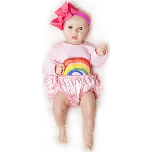 Hoomai Fashion Bebe Reborn Baby Dolls Soft Vinyl body Alive Doll In Brazil Toddler Bebe Toy Birthday Gifts