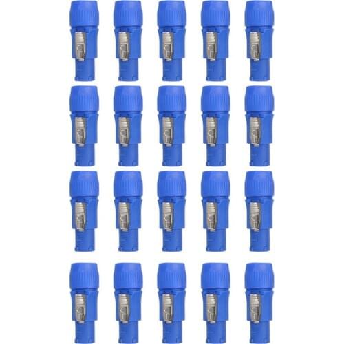 10/20PCS 250V 3 Pin Speaker Chassis Adapter PowerCon Connector 20A AC Cable Speak-ON Connector Powercon Male/Female Plug