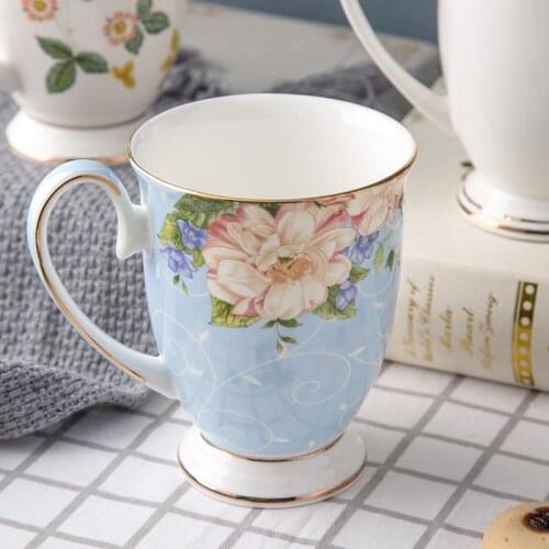 Creative ceramic cup household water cup British bone china cup office fashion mug