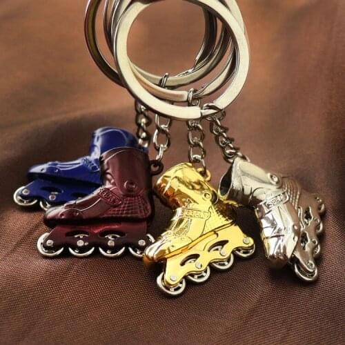 Creative Mini Skate Shoes Model Wheeled Activities Keychain Automobiles Bag Pendant Keyring New Year Gift 100 pcs lin4880