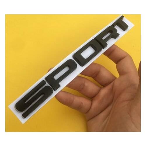 Metal Black Sport Racing Logo Car Trunk Tailgate Emblem Badge Decals Sticker Car Accessories