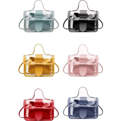 Fashion Women Transparent Small Handbag Shoulder Bag Summer Beach Purse Crossbody Tote