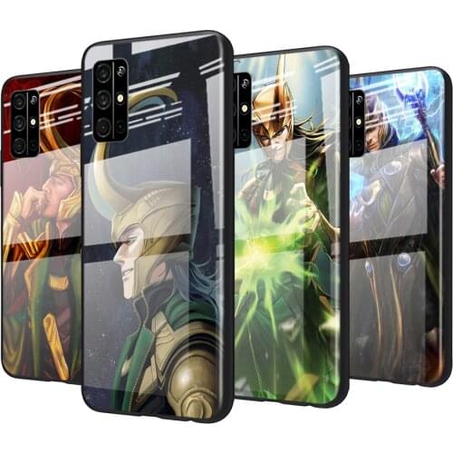 Tempered Glass Cover Fashion Marvel Loki Art For Huawei Honor 30 20 10 9X 8X Pro Plus Lite Shockproof Shell Phone Case