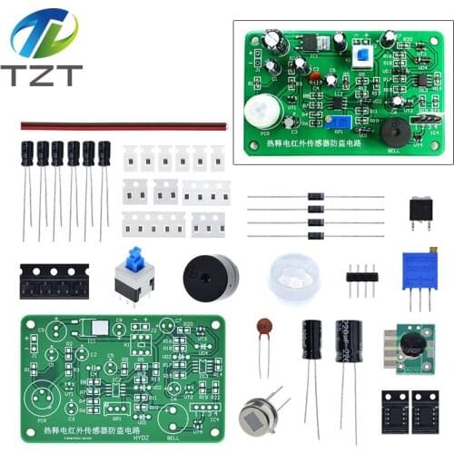 Human body sensing IR pyroelectric infrared sensor anti-theft alarm electronic kit students electronic principle study HC-SR501