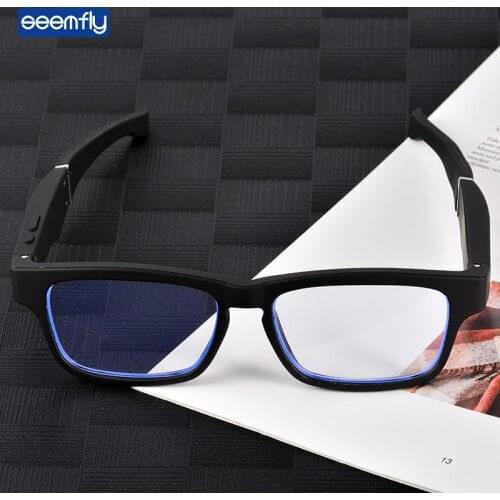 Seemfly K3 Smart Wireless Bluetooth Anti-Blue Light Call Glasses 5.0 Binaural Mini Mobile Phone Headset Universal Spectacles