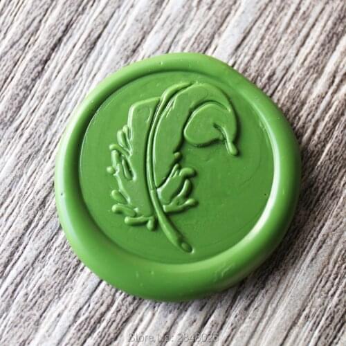 Feather Wax Seal Stamp, wedding stamp , wax seal stamp, party seals
