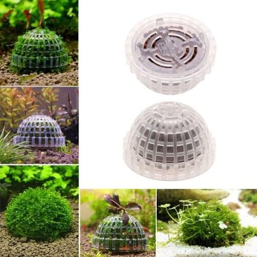 Plastic Fish Tank Ornaments Decoration Live Plants Aquarium Media Moss Ball Filter for Fish Tank Aquatic Pets Mineral Balls