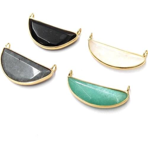 Natural Stone Agates Pendant irregular shape Charms Pendants for Jewelry Making DIY Necklace Accessories Size 11x32 mm-14x32 mm