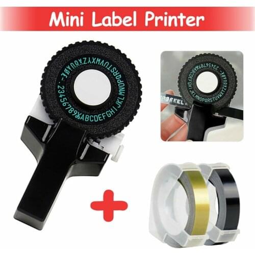 Manual Label Printers 9mm 3D Multicolor Embossing Label Tapes For Dymo Machine Manual Label Makers 12965 Diy Labels