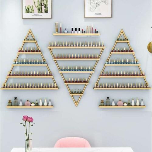 Nordic wall Storage Holders for nail polish manicure shop iron rack nail oil shelf organizer metal storage rack dropshipping