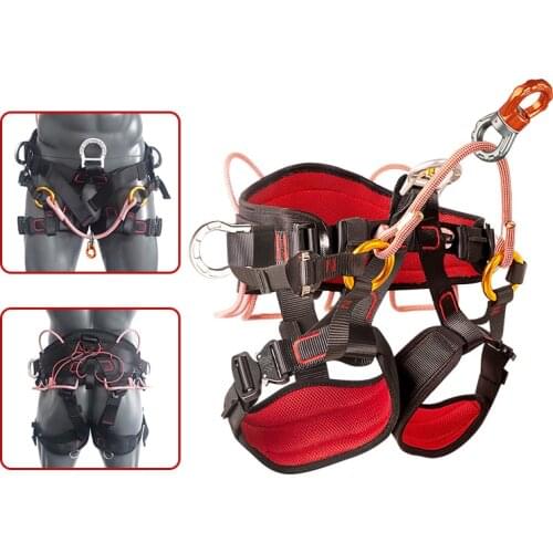 EXPRESS SHIPPING Half Body Harness Arborist Fall Arrest Tree Climbing professional Harness with Front Bridge Swivel Connector