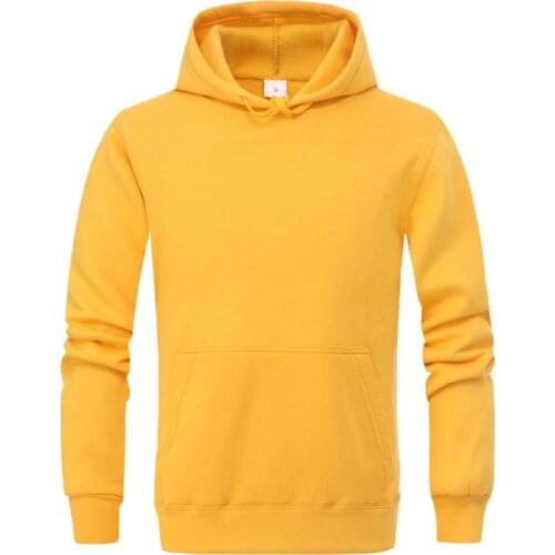 Men Hoodie Spring Autumn Hip Hop Streetwear Men Pullover Sweatshirts Hoodies Mens Casual Solid Color Fleece hoody