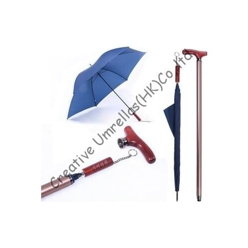 Self-defense crutch umbrellas,old mans gift,unbreakable umbrellas,walking stick,all in one parasols,alloy case,car umbrellas