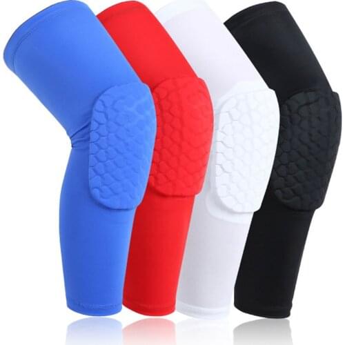 1~2Pcs Breathable Sports Football Basketball Knee Pads Honeycomb Knee Brace Leg Sleeve Calf Compression Knee Support Protection