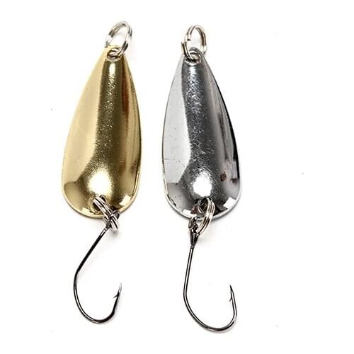 1.5/2/2.5g Wide Fishing Spoon Lure Trout Spoons Wobblers Metal Lures Hard Bait Gold Sliver Tone