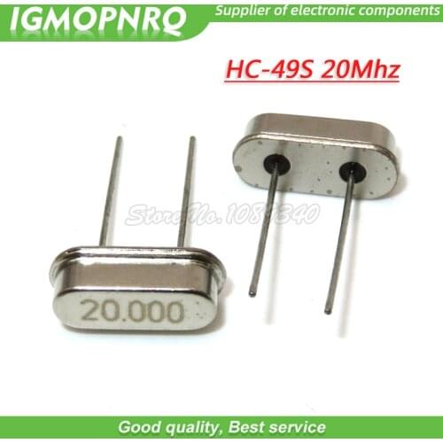 10pcs hc-49s 20MHz 20.000mhz HC49S 20M 20ppm 20pF quartz resonator IGMOPNRQ