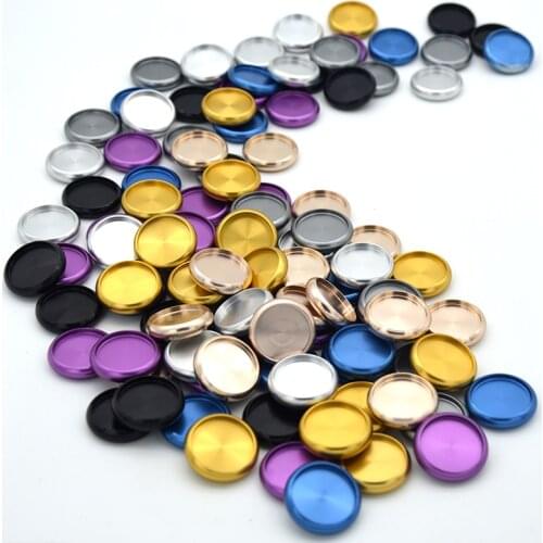 2pcs 24mm book metal Notebook Mushroom Hole Button Notepad Plastic Loose-leaf Coil 360 Degree Disc Buckle Binding Rings