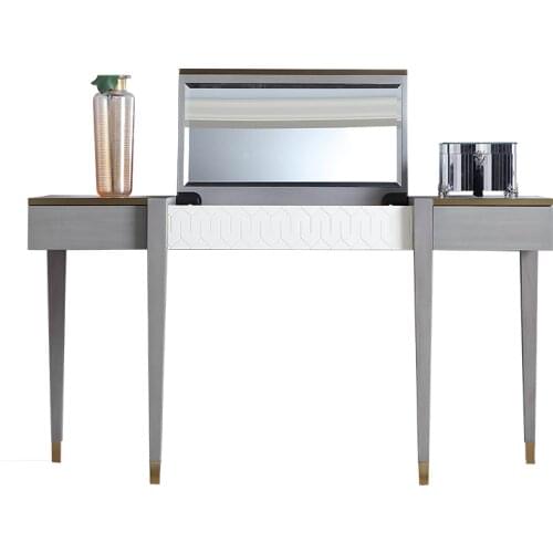 American light luxury solid wood flip dresser bedroom modern simple small family dresser furniture