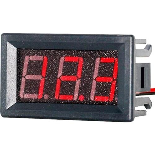 Cars Motorcycles Vehicles DC 4.5-30V Red LED Digital Display Voltmeter 2 Wire Mini DC 12-24V Voltage Meter Volt Tester Panel New
