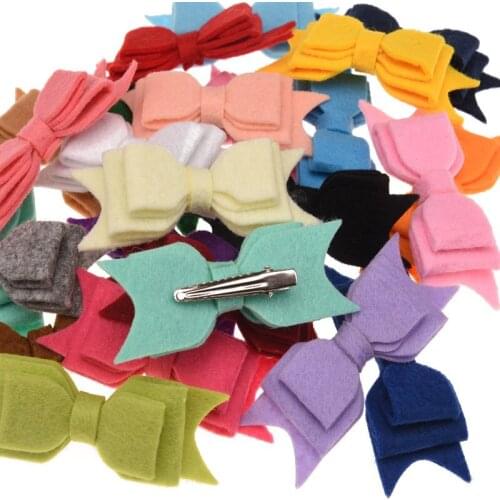 12pcs Cotton Bowknot 8.5cm Swallow tail Bow Hairclip Fashion Hairbow Sweet Hair Accessories Vintage Hairbow Barrette Hairpin