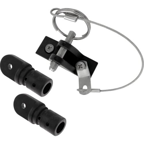 Quick Release Deck Hinge Mount Fitting w/ Lanyard + 7/8'' 22mm Eye End Cap