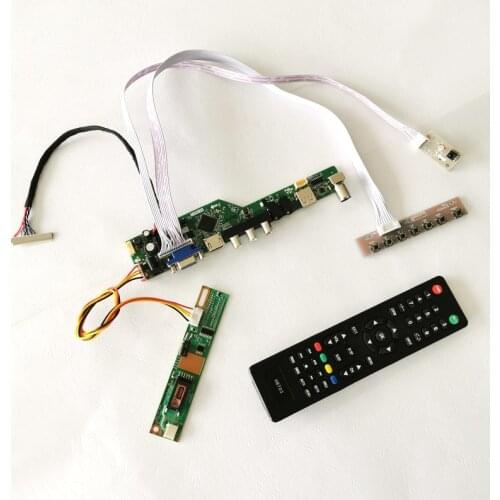 For LTN160AT01/LTN160AT02 VGA+Audio+USB+Remote LVDS 30-Pin 1366*768 16" 1-CCFL notebook PC LCD screen controller board kit