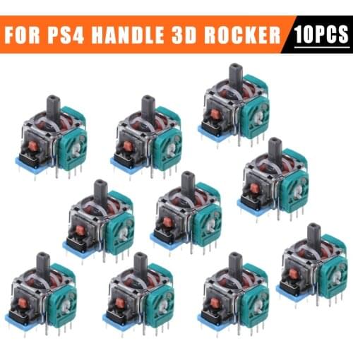 For PS4 Controller 10pcs Game Controllers Analog Sticks Replacement Gaming Handle Thumbstick Module Accessories Pohiks