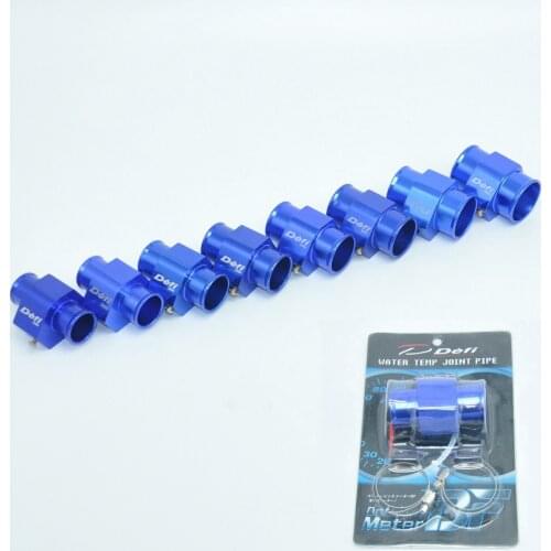 JK Free shipping Blue Water Temp Racing Gauge Radiator Hose Sensor Adaptor 26mm - 40mm