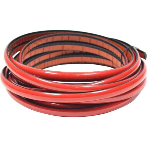 Red Adhesive Nickel Plating Bumper Blinds Strip 9 mm 1 Metre