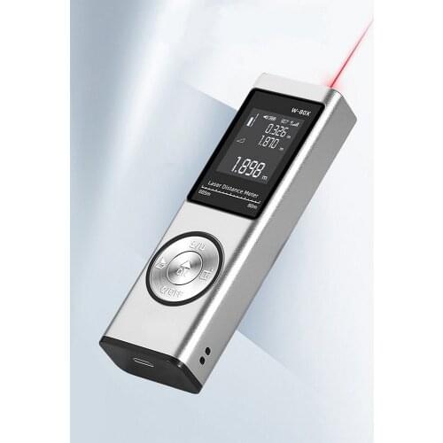 Laser Rangefinder 80M USB Charging Rangefinder for Measure Distance Area Volume Portable Handheld Digital Laser Distance Meter