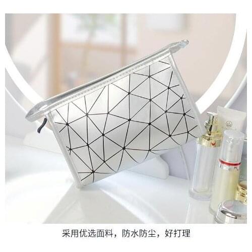 Large-capacity portable travel carry-on wash cosmetic bag skin care products lipstick storage clutch bag